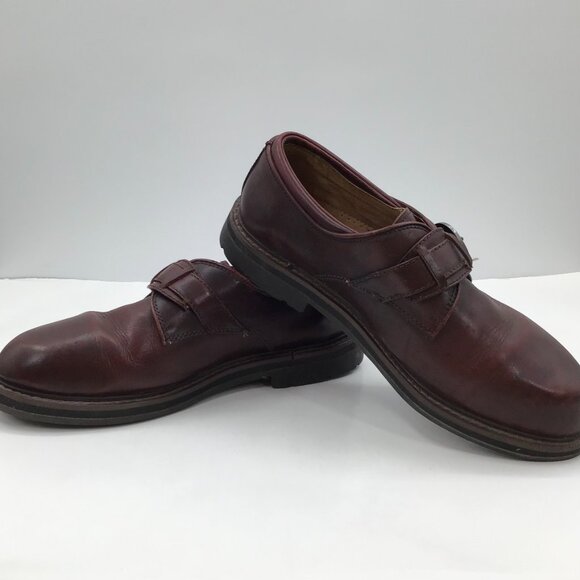 Vintage Men's 11 Toulon Amazonas Burgundy Shoes Monk Strap Leather Punk Gothic - Picture 11 of 13